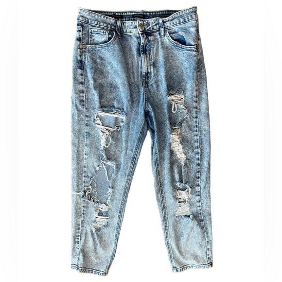 wild fable Denim - Wild Fable Stone washed distressed high rise jean capri